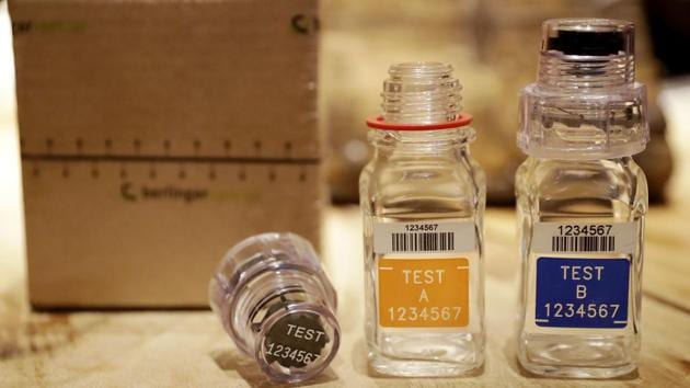 Russia’s Investigative Committee in a statement said 42 people had sought medical attention over the weekend after having drunk the liquid labelled as hawthorn-scented bath essence, 33 of whom died. (AP) Russia’s Investigative Committee in a statement said 42 people had sought medical attention over the weekend after having drunk the liquid labelled as hawthorn-scented bath essence, 33 of whom died. (AP)