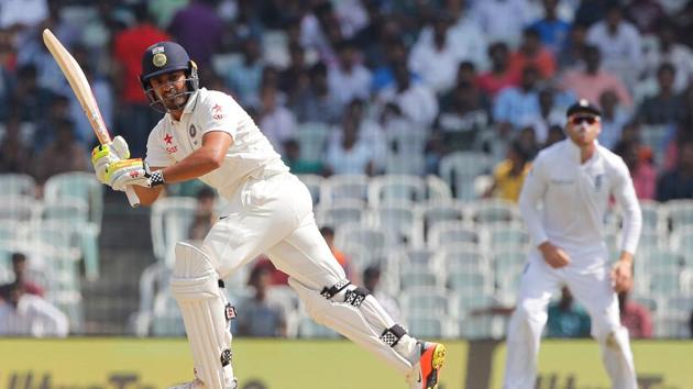 Karun Nair notched up his maiden century as he got off to a great start on the fourth day in Chennai. (BCCI) 