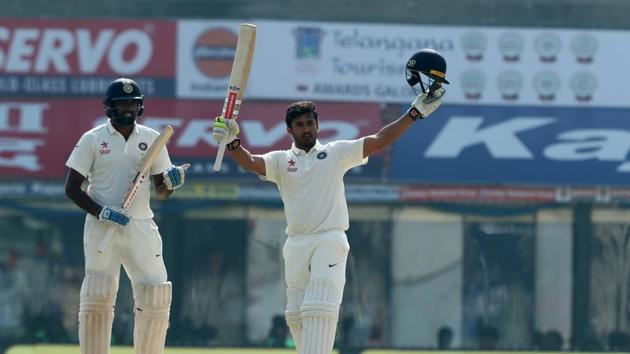 Karun Nair made up for his early failures as he broke several records on day 4 in Chennai. (BCCI) 