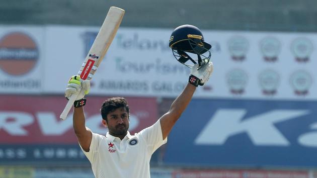 Karun Nair made up for his failure in the Mohali and Mumbai Test to convert his maiden century into a big score. (BCCI) 