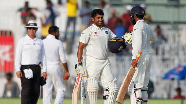 Karun Nair notched up the third highest individual score by an Indian in Tests, only behind Virender Sehwag’s 309 and 319. (BCCI) 