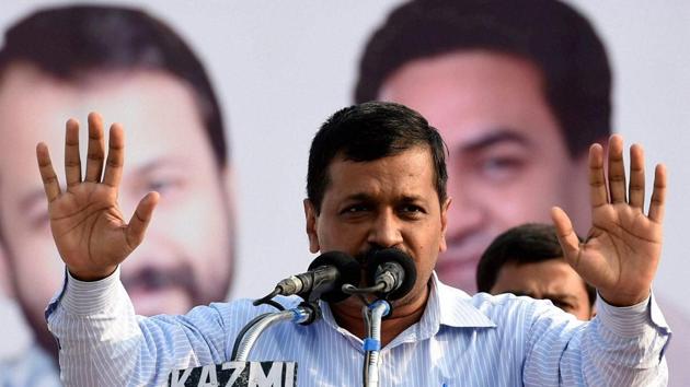 Delhi CM and AAP convener Arvind Kejriwal addresses a party rally in Lucknow. (PTI File Photo) Delhi CM and AAP convener Arvind Kejriwal addresses a party rally in Lucknow. (PTI File Photo)