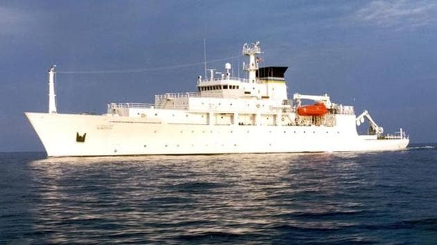 The oceanographic survey ship USNS Bowditch that deployed an underwater drone seized by a Chinese Navy warship in international waters in South China Sea. (Reuters) The oceanographic survey ship USNS Bowditch that deployed an underwater drone seized by a Chinese Navy warship in international waters in South China Sea. (Reuters)