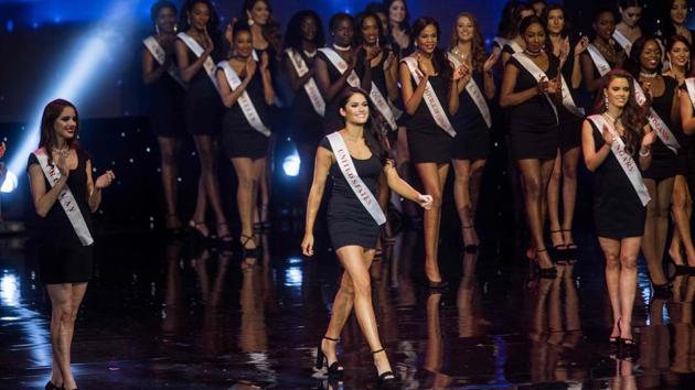 Miss United States Audra Mari. (Zach Gibson/AFP)