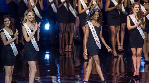 Miss Dominican Republic Yaritza Miguelina Reyes Ramirez. (Zach Gibson/AFP)
