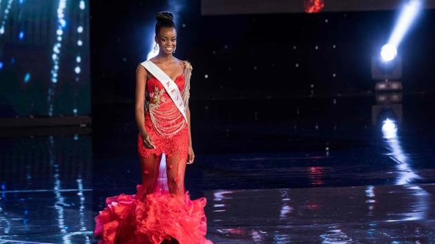 Miss Kenya Evelyn Njambi Thungu. (Zach Gibson/AFP)