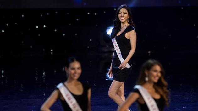 Miss South Korea Hyun Wang. (Zach Gibson/AFP)