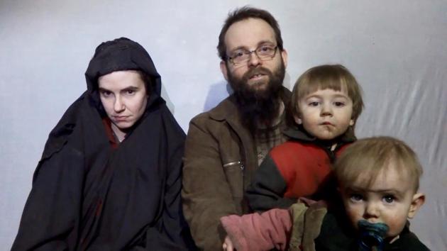 A still image from a video posted by the Taliban on social media on December 19, 2016 shows American Caitlan Coleman (left) speaking next to her Canadian husband Joshua Boyle and their two sons. (Reuters Photo/Screengrab) A still image from a video posted by the Taliban on social media on December 19, 2016 shows American Caitlan Coleman (left) speaking next to her Canadian husband Joshua Boyle and their two sons. (Reuters Photo/Screengrab)