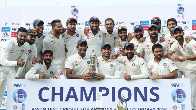 India defeated England by an innings and 75 runs in the Chennai Test to clinch the series 4-0 against England (BCCI)