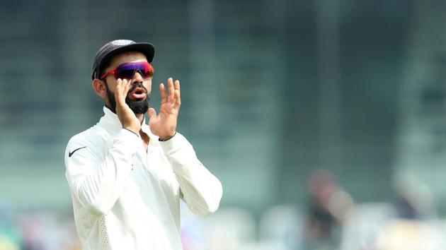 Virat Kohli did not lose hope as he continued to attack with the spinners. (BCCI) 