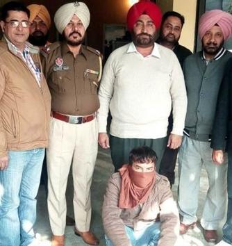 The accused in police custody in Ludhiana on Monday. (HT Photo) The accused in police custody in Ludhiana on Monday. (HT Photo)