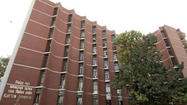 Election commission of India building in New Delhi.(HT file photo)