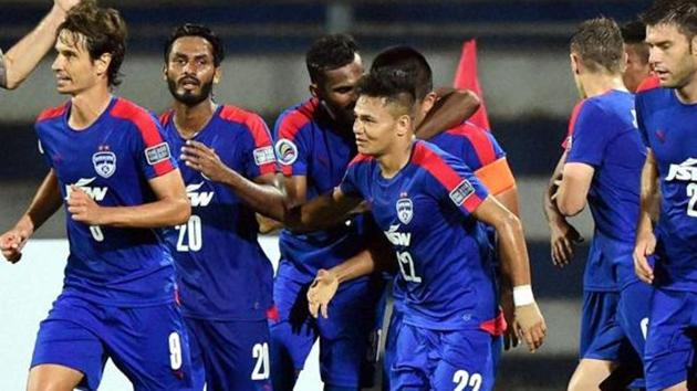 Bengaluru FC, who lost in the final of the AFC Cup final, will begin their I-League title defence against Shillong Lajong in January. (PTI) Bengaluru FC, who lost in the final of the AFC Cup final, will begin their I-League title defence against Shillong Lajong in January. (PTI)