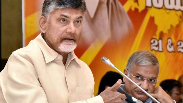 Andhra Pradesh chief minister N Chandrababu Naidu speaks at a programme in Vijayawada on Wednesday, Dec. 21 2016. (PTI) Andhra Pradesh chief minister N Chandrababu Naidu speaks at a programme in Vijayawada on Wednesday, Dec. 21 2016. (PTI)