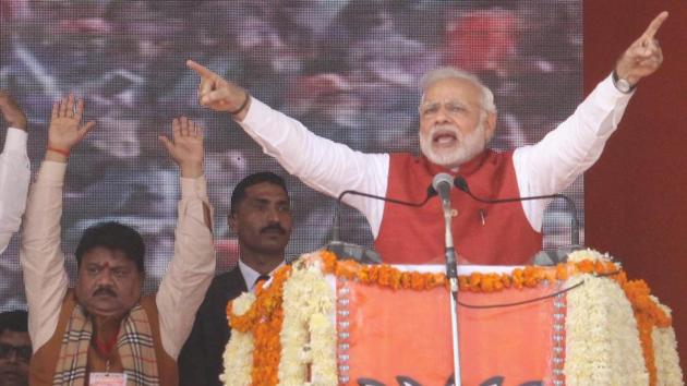 Prime Minister Narendra Modi addresses a BJP Parivartan Rally in Kanpur. (PTI File Photo) Prime Minister Narendra Modi addresses a BJP Parivartan Rally in Kanpur. (PTI File Photo)