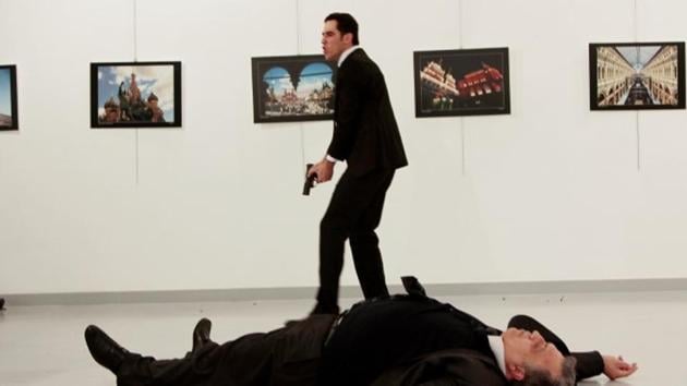 Russian ambassador to Turkey Andrei Karlov was shot by Mevlut Mert Altintas at an art gallery in Ankara, Turkey on Monday. (Reuters file photo)