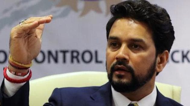 Anurag Thakur, who is the current president of the Board of Control for Cricket in India (BCCI), is likely to face perjury charges.(REUTERS) Anurag Thakur, who is the current president of the Board of Control for Cricket in India (BCCI), is likely to face perjury charges.(REUTERS)