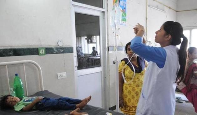 The infection is very rare in newborns, which is why many of the cases were not detected at the first go, said doctors. (Parveen Kumar/HT Photo) The infection is very rare in newborns, which is why many of the cases were not detected at the first go, said doctors. (Parveen Kumar/HT Photo)