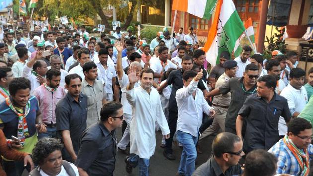Congress vice-president Rahul Gandhi started the party’s Goa poll campaign last week.(PTI file photo)