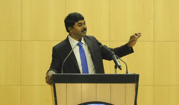 Dr G Satheesh said there is a need for investment in research to develop centres of excellence at a micro level(Burhaan Kinu/HT Photo)