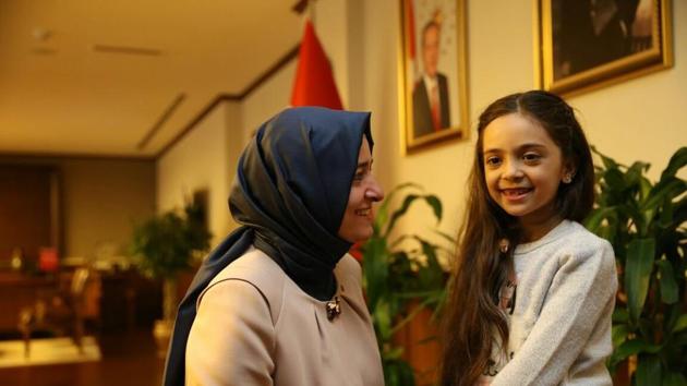 Bana Alabed (R), the young Syrian girl who drew global attention with her tweets from Aleppo before being evacuated to Turkey this week, says she hopes to go back to her hometown one day and fulfil a dream.(Twitter Photo)