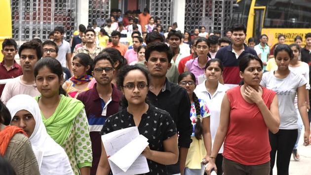 The Union Health Ministry on December 21 had said NEET exams for admission in medical colleges will be held in eight languages - Hindi, English, Assamese, Bengali, Gujarati, Marathi, Tamil and Telugu.(HT File Photo)