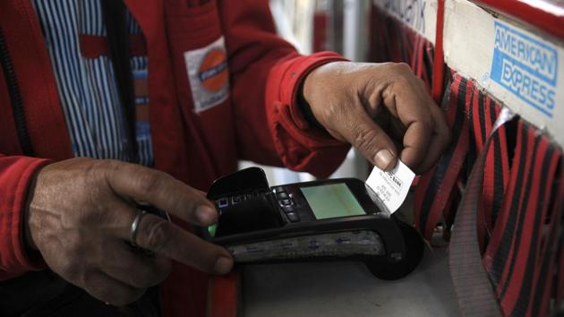 The government has exempted imported Point of Sales machines from mandatory BIS-labelling till March 31. (Sunil Ghosh/HT Photo) The government has exempted imported Point of Sales machines from mandatory BIS-labelling till March 31. (Sunil Ghosh/HT Photo)