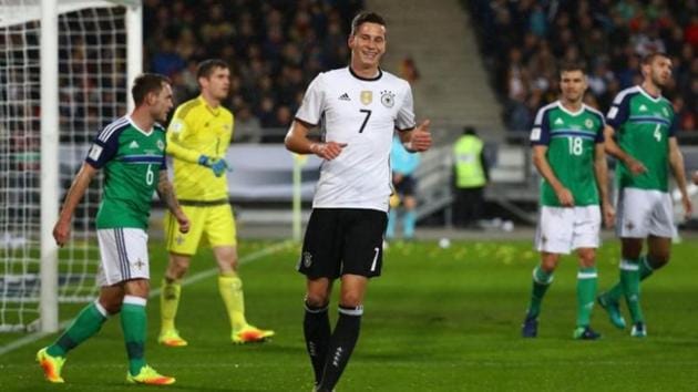 Julian Draxler, who has 27 caps, made 34 league appearances for Wolfsburg, scoring five goals, after joining from Schalke 04 in August 2015. He has been signed up by French champions Paris St Germain(Reuters) Julian Draxler, who has 27 caps, made 34 league appearances for Wolfsburg, scoring five goals, after joining from Schalke 04 in August 2015. He has been signed up by French champions Paris St Germain(Reuters)