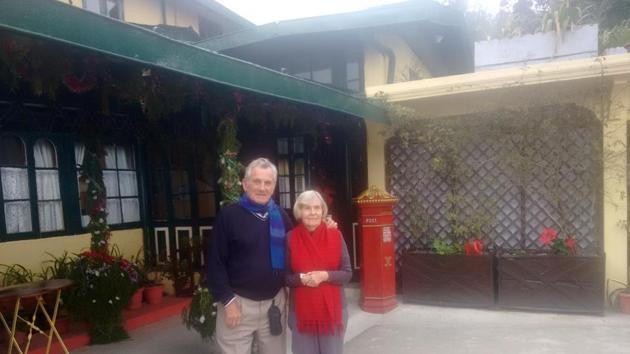 David and Pat Gates first came to Darjeeling in 1991, and since then has never missed a Christmas in this hill station.(HT Photo)