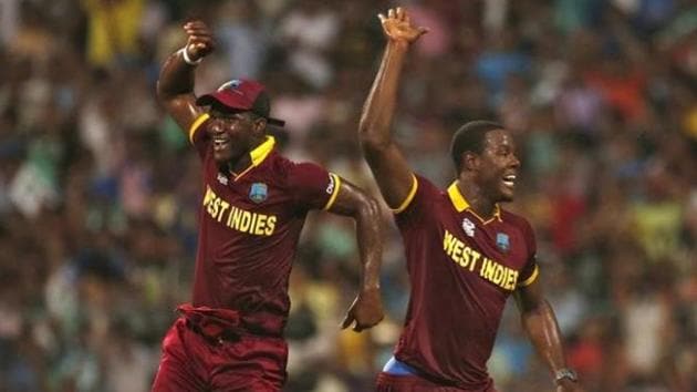 Carlos Brathwaite was West Indies’ hero in the World T20 final game against England at Eden Gardens(Reuters) Carlos Brathwaite was West Indies’ hero in the World T20 final game against England at Eden Gardens(Reuters)