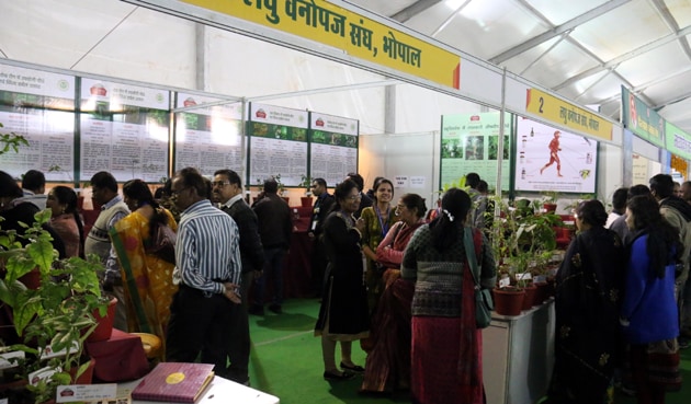 People having a look at the products available at the van mela in Bhopal. People having a look at the products available at the van mela in Bhopal.