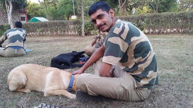 Anu, who was running a temperature, just wanted to rest her head in Jaswinder Kumar’s lap. (Rachel Lopez / Ht photos)