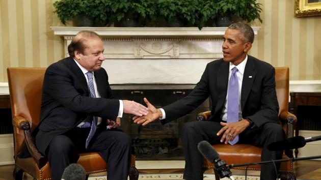 US President Barack Obama meets Pakistan's Prime Minister Nawaz Sharif in the Oval Office of the White House in Washington(Reuters file photo)