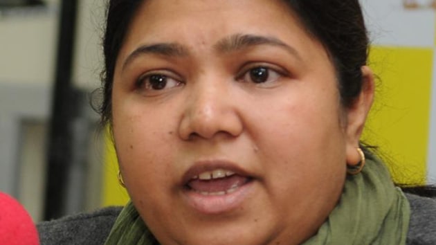 Former Aam Aadmi Party leader Yamini Gomar.(HT Photo) Former Aam Aadmi Party leader Yamini Gomar.(HT Photo)