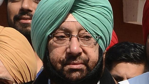 Punjab Congress chief Captain Amarinder Singh.(HT File Photo)