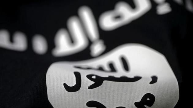 An Islamic State flag is seen in this picture illustration.(Reuters)