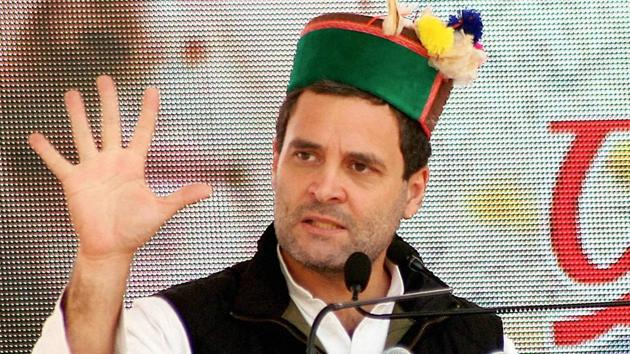 Congress vice president Rahul Gandhi addressing a rally at Dharamsala on Saturday, Dec 24, 2016. (PTI) Congress vice president Rahul Gandhi addressing a rally at Dharamsala on Saturday, Dec 24, 2016. (PTI)