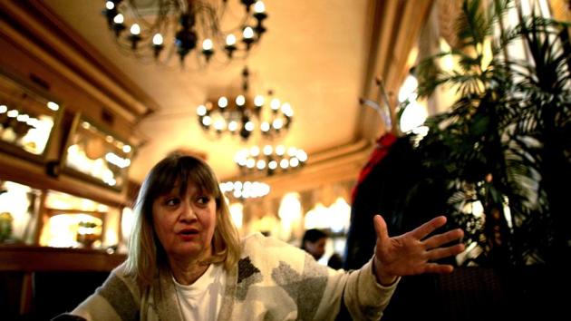 Vesna Vulovic, an ex-air stewardess, and survivor of a fall from 10,000 meters when in 1972 her plane was blown up in mid-fight by a bomb, gestures as she gives an interview to the Associated Press in Belgrade, Serbia.(AP File) Vesna Vulovic, an ex-air stewardess, and survivor of a fall from 10,000 meters when in 1972 her plane was blown up in mid-fight by a bomb, gestures as she gives an interview to the Associated Press in Belgrade, Serbia.(AP File)