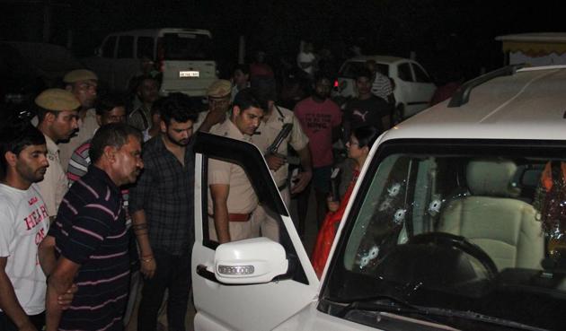 On September 21, Mahesh ‘Attack’ was shot dead outside his real estate firm office near Jharsa Chowk. (Parveen Kumar/HT File Photo) On September 21, Mahesh ‘Attack’ was shot dead outside his real estate firm office near Jharsa Chowk. (Parveen Kumar/HT File Photo)