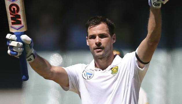 South Africa's Stephen Cook raises his bat after reaching his half century against Sri Lanka. Catch live cricket score and live ball-by-ball updates of South Africa vs Sri Lanka, 1st Test Day 1 here. (AP) South Africa's Stephen Cook raises his bat after reaching his half century against Sri Lanka. Catch live cricket score and live ball-by-ball updates of South Africa vs Sri Lanka, 1st Test Day 1 here. (AP)