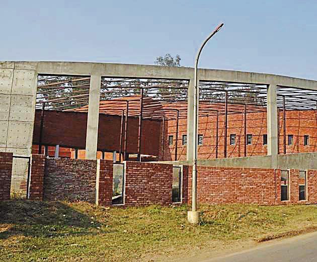 The Shaheed-E-Azam Bhagat Singh museum that is still under construction at Khatkar Kalan in SBS Nagar.(Sikander Singh Chopra/HT)