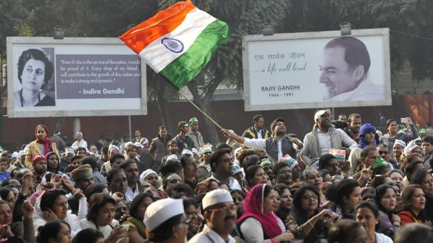 In this December 2015 photo, Congress supporters can be seen at the AICC headquarters to support party vice-president Rahul Gandh and party president Sonia Gandhi ahead of a hearing in the National Herald case at Patiala House court. (Vipin Kumar/HT Photo) In this December 2015 photo, Congress supporters can be seen at the AICC headquarters to support party vice-president Rahul Gandh and party president Sonia Gandhi ahead of a hearing in the National Herald case at Patiala House court. (Vipin Kumar/HT Photo)
