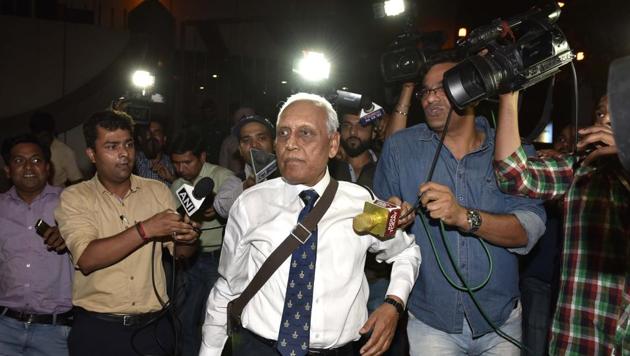 In this file photo from May 2, 2016, former Air Chief Marshal SP Tyagi leaves CBI headquarters in connection with alleged corruption in the 3,600 crore AgustaWestland choppers deal in India, on Monday, May 2, 2016. (Arvind Yadav/ Hindustan Times) In this file photo from May 2, 2016, former Air Chief Marshal SP Tyagi leaves CBI headquarters in connection with alleged corruption in the 3,600 crore AgustaWestland choppers deal in India, on Monday, May 2, 2016. (Arvind Yadav/ Hindustan Times)