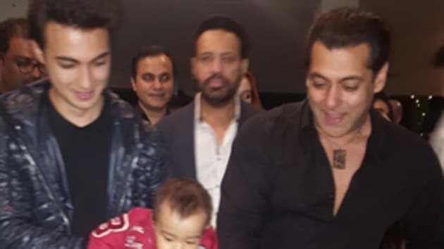 Salman Khan celebrated his birthday Monday evening. (Colors) Salman Khan celebrated his birthday Monday evening. (Colors)