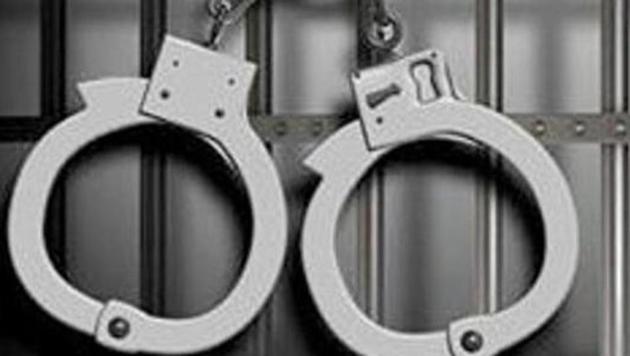 The Nagaur police arrested an aide of Rajasthan’s most notorious gangster Anandpal Singh on Tuesday.(Representative image)