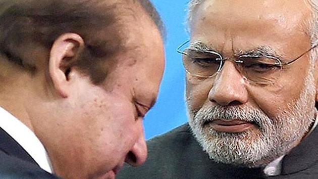 Prime Minister Narendra Modi with Pakistani Prime Minister Nawaz Sharif. (PTI) Prime Minister Narendra Modi with Pakistani Prime Minister Nawaz Sharif. (PTI)