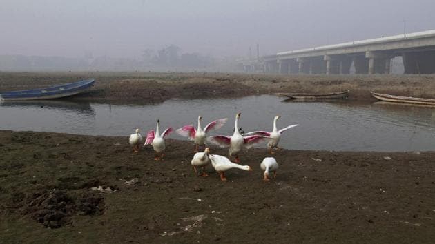 Under the Indus Waters Treaty, India has exclusive rights to three Indus basin rivers, including the Ravi, which has virtually disappeared on the Pakistani side.(AP) Under the Indus Waters Treaty, India has exclusive rights to three Indus basin rivers, including the Ravi, which has virtually disappeared on the Pakistani side.(AP)