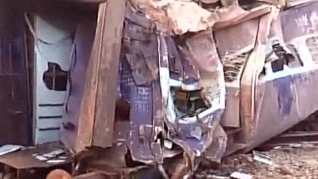It was the second recent rail accident in the region. In November, 127 people were killed and 150 injured when 14 coaches of a passenger train slid off the tracks. (ANI Photo) It was the second recent rail accident in the region. In November, 127 people were killed and 150 injured when 14 coaches of a passenger train slid off the tracks. (ANI Photo)
