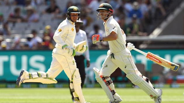 David Warner blasted his 17th century and shared a magnificent 198-run stand for the second wicket with Usman Khawaja after Azhar Ali smashed an unbeaten 205 in Melbourne.(AFP) David Warner blasted his 17th century and shared a magnificent 198-run stand for the second wicket with Usman Khawaja after Azhar Ali smashed an unbeaten 205 in Melbourne.(AFP)