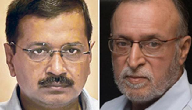 A combination photo of Delhi CM Arvind Kejriwal and the new L-G Anil Baijal. (HT Photo) A combination photo of Delhi CM Arvind Kejriwal and the new L-G Anil Baijal. (HT Photo)